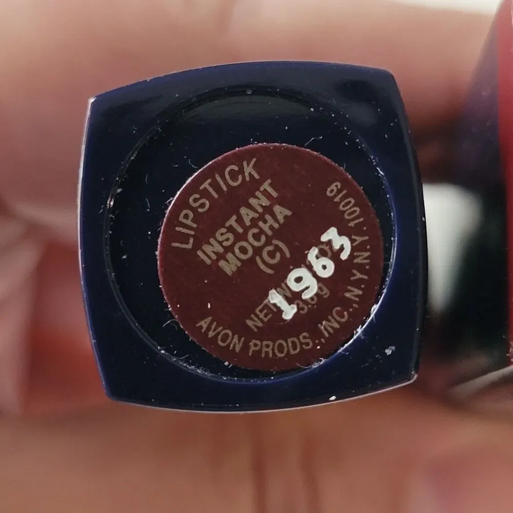 AVON Color Rich Lipstick Instant Mocha Disc Retired Vintage 1993 NEW w BOX